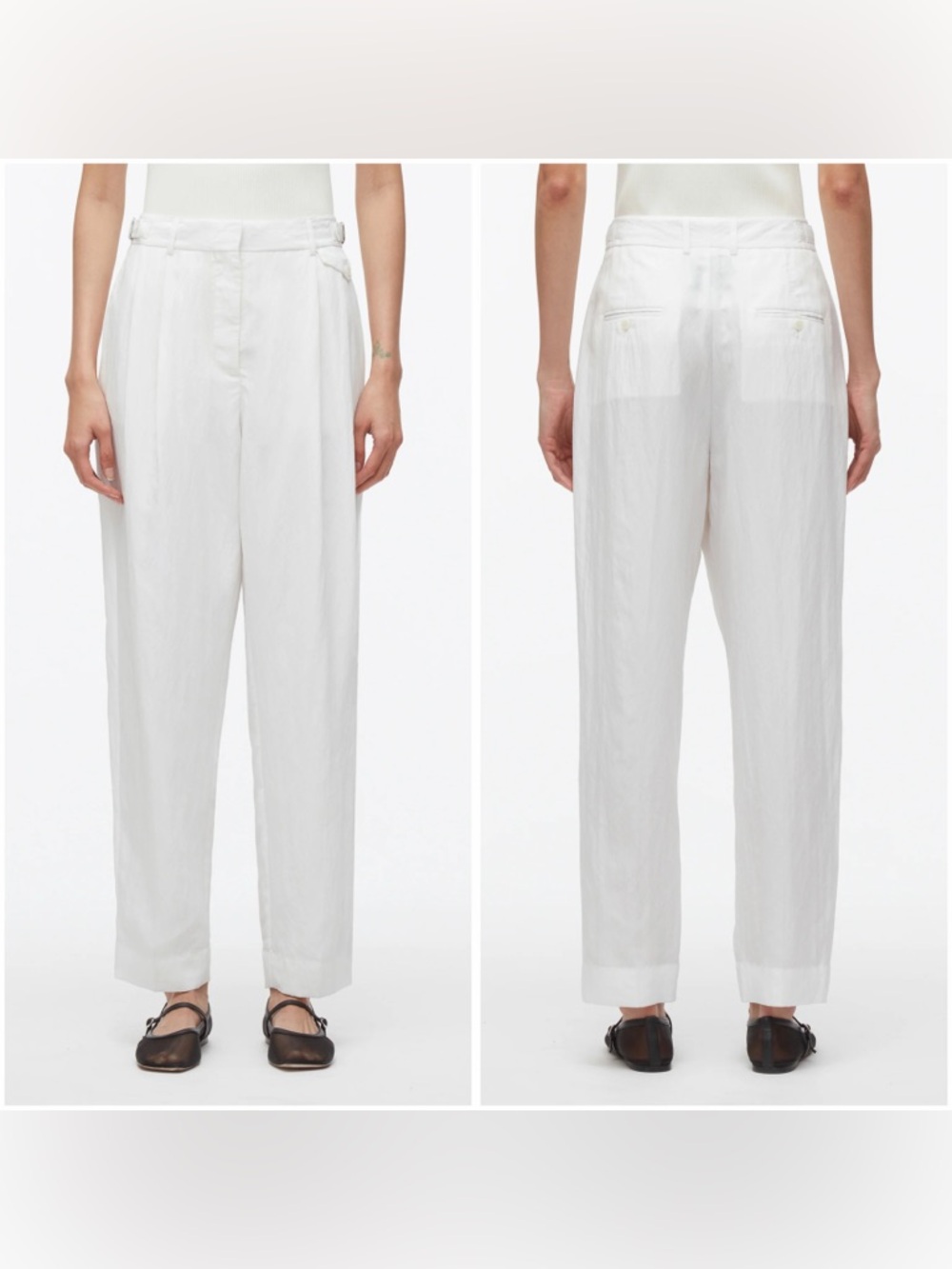 3.1 Phillip Lim High-Rise Double Pleat Taper Trouser size 10 NWT